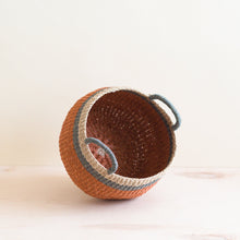 Load image into Gallery viewer, Coral Tabletop Catch-All with Handle - Handcrafted Baskets | LIKHÂ
