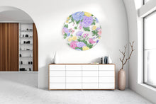 Load image into Gallery viewer, Asters Pattern Printed Transparent Acrylic Circle
