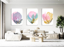 Load image into Gallery viewer, Abstract Flowers Set of 3 Prints Modern Wall Art Modern Artwork
