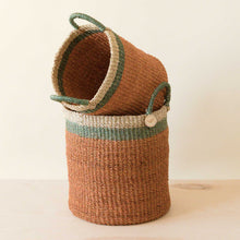 Load image into Gallery viewer, Coral Baskets with Handle, set of 2 - Woven Baskets | LIKHÂ
