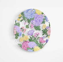 Load image into Gallery viewer, Asters Pattern Printed Transparent Acrylic Circle
