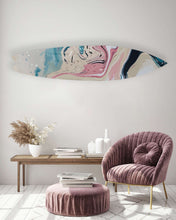 Load image into Gallery viewer, Abstract Melting Pink Acrylic Surfboard Wall Art

