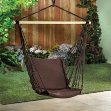 Load image into Gallery viewer, Espresso Cotton Padded Swing Chair
