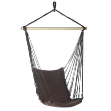 Load image into Gallery viewer, Espresso Cotton Padded Swing Chair
