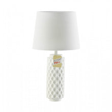 Load image into Gallery viewer, White Honeycomb Table Lamp
