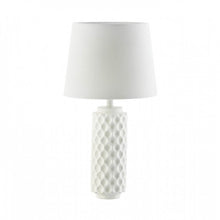 Load image into Gallery viewer, White Honeycomb Table Lamp

