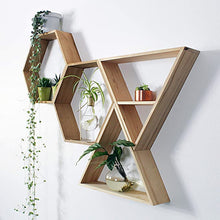 Load image into Gallery viewer, Hexagon Floating Shelf (set of 2)
