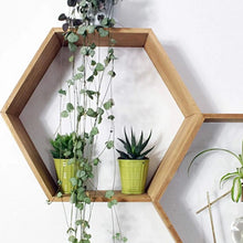 Load image into Gallery viewer, Hexagon Floating Shelf (set of 2)
