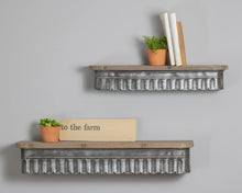 Load image into Gallery viewer, Galvanized Shelves (set of 2)
